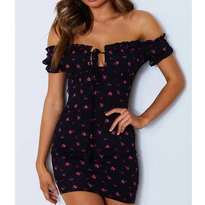 WRAP OFF SHOULDER DRESS