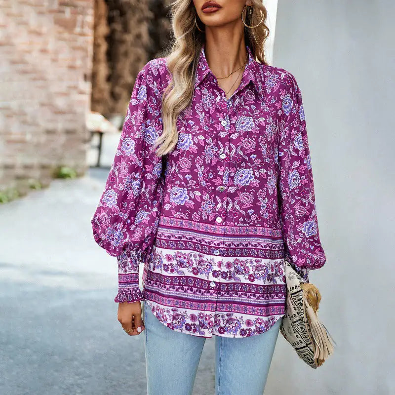 ZOMERSE BLOUSE MET PRINT