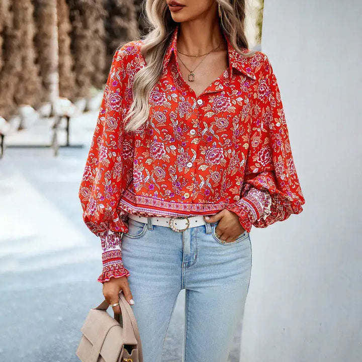 ZOMERSE BLOUSE MET PRINT